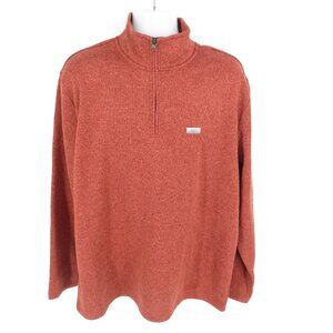 Ocean Coast Big & Tall Camper Red Quarter Zip Pullover Sweater LT NWT $64.50